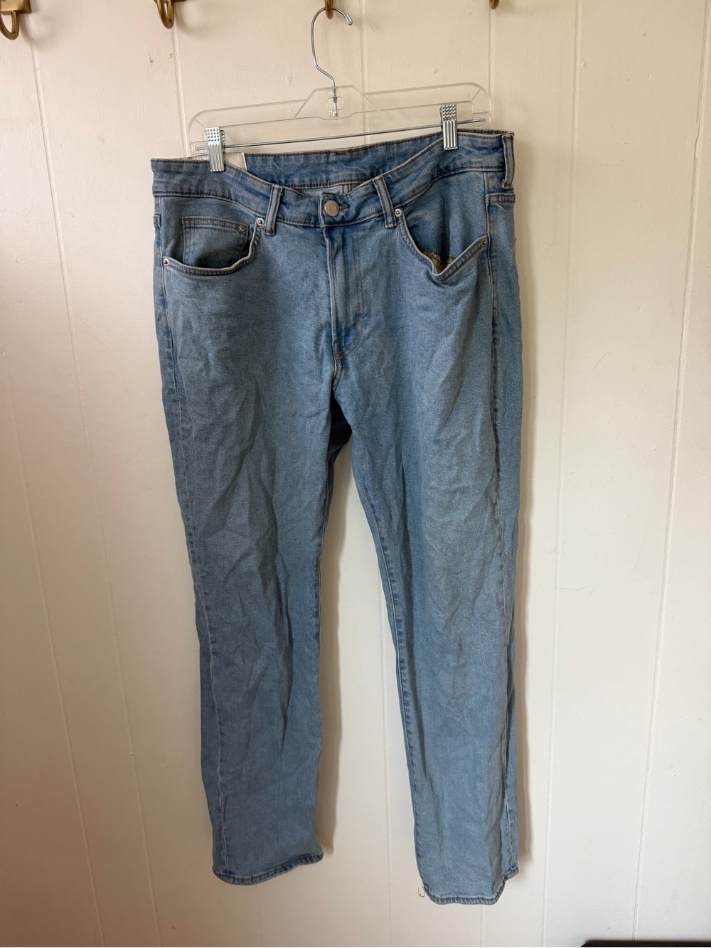 H&M Men's Light Blue Slim Straight Jeans